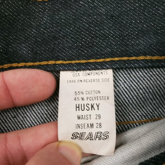 NWT Sears Toughskins Tough Skins Blue Jeans Size 29x28 Measure 28x28 Deadstock - Picture 11 of 12